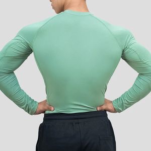 Custom Wholesale <b>Men</b> Short Sleeve Solid Color <b>Compression</b> <b>Shirt</b> Quick Dry Breathable Gym Workout Fitness Running Training Sports - Product Image 3