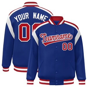 Winter Baseball Varsity Jacket <b>Canvas</b> Stand Collar Breathable Casual Custom Color & Design OEM Service High Quality - Product Image 4