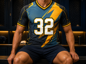 Uniforme Deportivo Personalizado de Poliéster, Ligero, Cómodo, con Tela que Absorbe la Humedad, Logotipo Sublimado Personalizado en la Parte Delantera y Trasera - Product Image 3