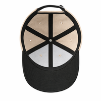 Casquettes de baseball personnalisées brodées en relief |   Casquette unisexe OEM en toile 100 % coton respirante et imperméable à 6 panneaux, pour équipe, en gros, marque privée