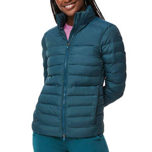 Solid Color Quilted <b>Puffer</b> <b>Jacket</b> for Women Winter Coat with Rivet Detail Nylon Shell Woven Fabric Low MOQ <b>Cheap</b> Price - Product Image 1
