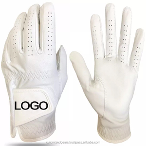 Guantes de golf de cuero con logotipo personalizado Cabretta Guante de gran calidad Golf Cabretta Guantes de golf de cuero Adecuado para adultos Guantes de golf - Product Image 1