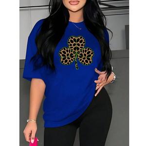 Camisetas elegantes para damas a precios de mayorista, 100% algodón, cuello redondo ligero, fabricación directa de fábrica, camiseta para mujer de BD - Product Image 4