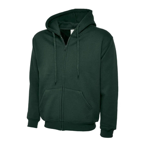 Sweat-shirt à capuche zippé en molleton pour homme, de haute qualité, OEM ODM, personnalisé, nouvelle tendance, couleur unie, coupe classique, en coton, décontracté, pour l'automne - Product Image 1