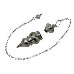 Pendentif Feng Shui en forme de goutte d'eau en argent poli pour la guérison énergétique, la divination et l'art écologique - Vente en gros - Product Image 3