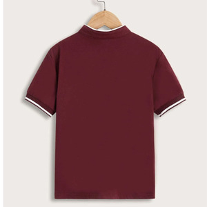 Camiseta Polo Clásica para Niños Pequeños, Tejido Transpirable, Diseño Sólido, Manga Corta, Ropa Casual de Verano - Product Image 4