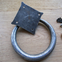 Battant de porte en fer forgé à la main, style rustique antique, vintage, rétro, ancien style victorien, pour maison de campagne, fait main