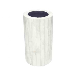 High Quality Resin Bone Inlay Cute <b>Circular</b> Pattern Industrial Design Style Tabletop Floor Flower Vase Weddings Handmade - Product Image 4