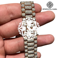 Reloj de Lujo de Excelente Calidad con Correa de Goma Amarilla Mossinate y Diamantes, para Uso Casual, Deportivo y al Aire Libre, Disponible a un Precio Accesible