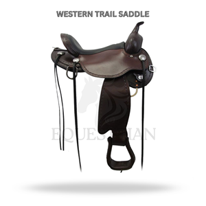 Western Trail Saddle Horse Riding Saddle Equestrian <b>Equipment</b> - Product Image 2