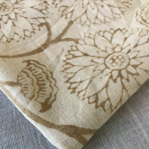 ผ้าฝ้ายแท้พิมพ์ลายด้วยมือ ลายดอกไม้เรียบง่าย – สิ่งทอจากอินเดียขายส่ง - Product Image 2