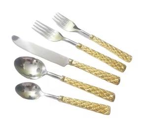 Juego de Cubiertos de Acero Inoxidable Ecológico de Alta Calidad para el Regreso a Clases, Cubertería Moderna y Elegante para Restaurantes, Apta para Lavavajillas - Product Image 3