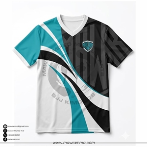 Maillot de football personnalisé à séchage rapide pour homme, maillot de foot par sublimation, t-shirt de fitness MAWRA MMA BJJ, kit d'équipe rayé, vêtements de sport d'entraînement - Product Image 3