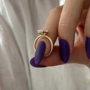 2 Carat Elongated Cushion Lab Created Diamond Engagement <b>Ring</b>, 14k Gold Minimalist <b>Thin</b> Solitaire <b>Ring</b>, IGI Certified - Product Image 3