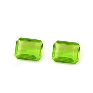 Peridoto de cuarzo más vendido, corte octogonal de 10x12 mm, briolette facetado, piedra preciosa suelta para la fabricación de joyería de plata, colgantes y collares. - Product Image 1