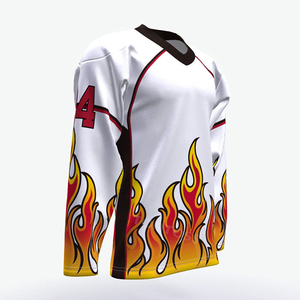 Camiseta Profesional de Hockey sobre Hielo con Logotipo Personalizado, Transpirable, con Protección UV, 100% Poliéster, para Entrenamiento y Partido - Product Image 6