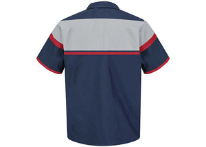 Chemises de travail personnalisées pour hommes à manches courtes noires, chemise de travail industrielle personnalisée pour mécanicien, vêtements de travail durables, vente chaude - Product Image 6