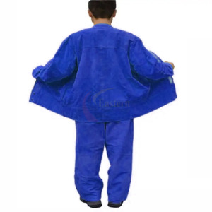 Chaqueta de Soldador de Cuero Vacuno de Primera Calidad, Ropa Protectora para Soldadura, Bomberos, Seguridad Industrial y Trabajo - Product Image 3