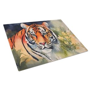 Tagliere Grande in Vetro Temperato con Decorazione Tigre, Nuovo Modello per Cucina e Servizio - Product Image 1