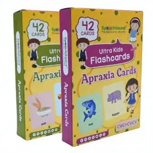 Cartes mémoire SpeechGears Ultra Kids Apraxia, 42 cartes CVC et CVCCV, papier et carton, pour les enfants de 2-3 et 4-6 ans - Product Image 1