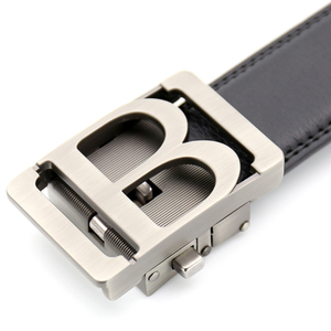 Boucle de ceinture pour homme en cuir PU de haute qualité, design personnalisé, forme en B, alliage - Product Image 2