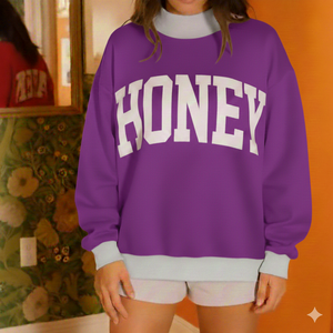 Women Oversized Mockneck Sweatshirt Casual Winter Loose Fit Top Modern Minimal Street Fashion For Comfortable Everyday Wear - Product Image 1