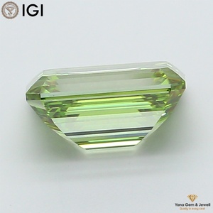 Diamante Cultivado en Laboratorio con Certificado IGI, Corte Esmeralda, Claridad VVS2, Color Verde Intenso, 5.00 Quilates para Creación de Anillos - Product Image 6