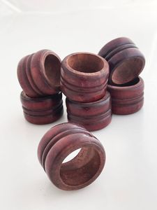 Anneaux de serviette en bois, artisanat de forme originale, luxe moderne, écologiques, durables, anneaux de serviette de mariage, design élégant, qualité exceptionnelle - Product Image 6