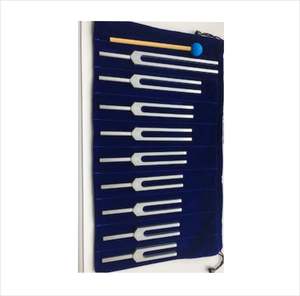 Nuevas Diapasones de Acero Inoxidable Sin Peso con Caja de Almacenamiento de Madera, Reutilizables para Sanación de Chakras, Todas las Frecuencias - Product Image 4