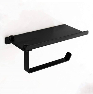 Support mural en métal pour rouleau de papier toilette, différentes tailles, 2 pièces, pour salle de bain, vente en gros - Product Image 5