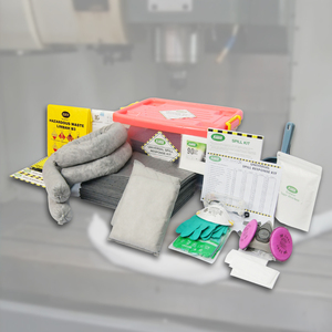 Kit anti-déversement écologique portable 45L, boîte transparente |   Réponse aux situations d'urgence pour l'absorption d'hydrocarbures, de carburant, d'eau et de produits chimiques (100% polypropylène) - Product Image 1