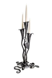 Iron <b>Candlestick</b> Holder With Spiral Design <b>Black</b> Metal Candle Holder For Home Decoration Heat Resistant - Product Image 6