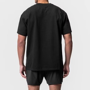 Stock 100% Cotton Loose Fit Oversized <b>Long</b> <b>T</b>-<b>Shirt</b> Men Comfortable Breathable Quick Dry Oversized <b>T</b>-<b>Shirt</b> Men - Product Image 2