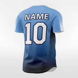 Men's Light Blue Soccer Jersey Short Sleeve Sublimated Print Breathable Polyester Regular Fit All Seasons Team Apparel - Product Image 5