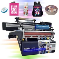 Stampante Inkjet UV LED 6090 a Pannello Piatto da 600mm 2 in 1 con Funzione Roll-to-Roll per Stampa UV DTF, Laminatrice per Film AB e Stampante per Scontrini