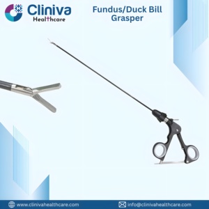 Pinza laparoscópica para fondo de ojo o pinza tipo pico de pato, instrumentos laparoscópicos manuales, juego de instrumentos quirúrgicos - Product Image 1