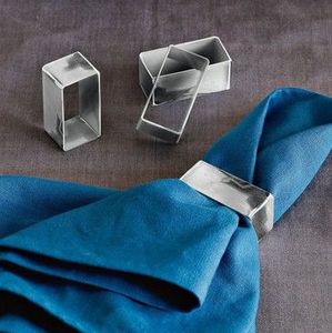 Luxury Gold Finish Metal Napkin Ring For Wedding <b>Table</b> Decoration Elegant Dining Accessories - Product Image 3