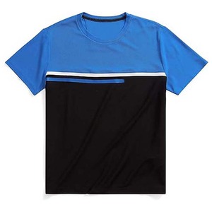 Camiseta Deportiva Personalizada al por Mayor, Tejida, de Secado Rápido, para Fitness, Manga Corta, Cuello Redondo, Ropa de Verano para Hombre - Product Image 6