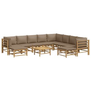 Conjunto de Muebles de Jardín Modulares Medianos en Color Taupe, Colección de Muebles Elegantes para Exteriores - Product Image 3