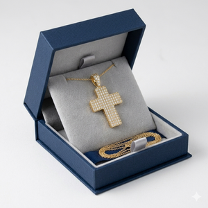 Custom iced Trendy 10K <b>Solid</b> <b>Gold</b> Jesus Cross Necklace Moissanite Diamond Christian Religious Jewelry Fine <b>Pendants</b> Charms Gifts - Product Image 5