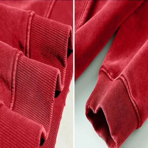 Acid Wash Men's <b>Hoodie</b> 100% Cotton <b>Fleece</b> Breathable Quick Dry Pullover Pocket Winter Sample Wholesale Customized Color Logo - Product Image 6