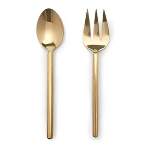 Ensemble de couverts classiques en laiton finition or, ensemble d'ustensiles de table élégants pour restaurant - Product Image 2