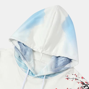 Sudadera con Capucha Personalizada al por Mayor, Ecológica, de Poliéster/Algodón, Sublimada, Multicolor, con Patrón Sólido - Product Image 3