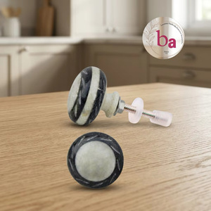 Ba Marble Cabinet <b>Knobs</b> Round Modern Kitchen <b>Dresser</b> Home Office Furniture Handles Durable Eco-Friendly - Product Image 1