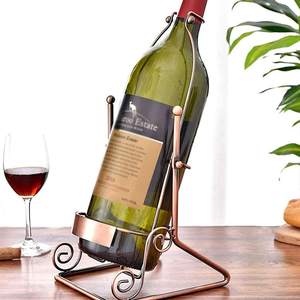 <b>Wine</b> Bottle Holder <b>Stand</b> Decorative Metal <b>Wine</b> Holder <b>Rack</b> for Kitchen Dining Table & Bar Stylish Home Decor Gift Item - Product Image 3