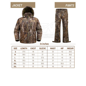 Vêtements d'extérieur durables avec des matériaux résistants, combinaison de chasse pour une utilisation active, combinaison de chasse - Product Image 6