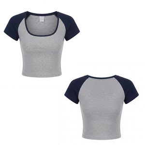 OEM Manufactured Breathable And Quick Dry Women Crop <b>Tops</b> Best Selling Summer Season Women Crop <b>Tops</b> - Product Image 6