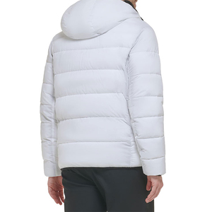 Custom Men's Coated Outdoor Puffer <b>Jackets</b> Stand Collar <b>Winter</b> Hooded Zipper Outerwear Camouflage Pattern Pockets High Street - Product Image 3