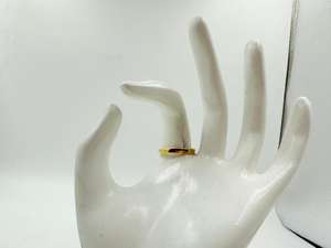 Elegante anillo de racimo chapado en oro, joyería de moda de Metal de latón duradero con brillo lujoso, precio competitivo - Product Image 3