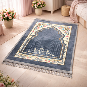 Tapis de prière OEM en gros, tapis pakistanais doux Janamaz, tapis de prière Sajda personnalisé uni, tapis de prière pliable musulman turc - Product Image 3